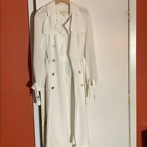 White Trench Coat Michael Kors